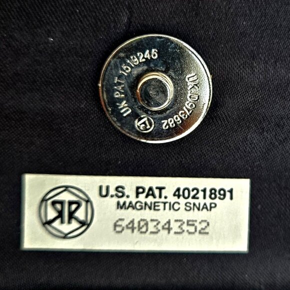 Vintage La Regale Black Pleated Satin Clutch Crossbody w/ Rhinestone Accent NWOT - Picture 6 of 9